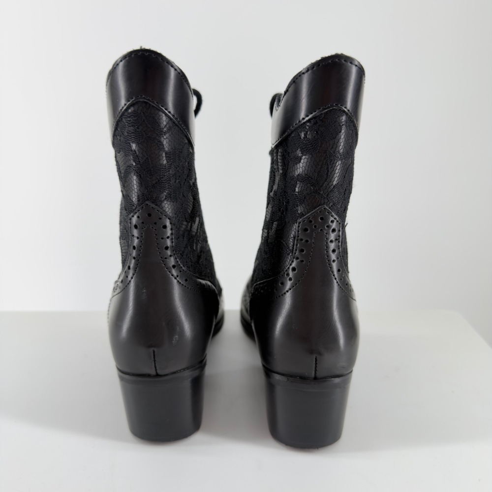 tuk Black Victorian Anarchic Pointed Boot - Picture 6 of 8